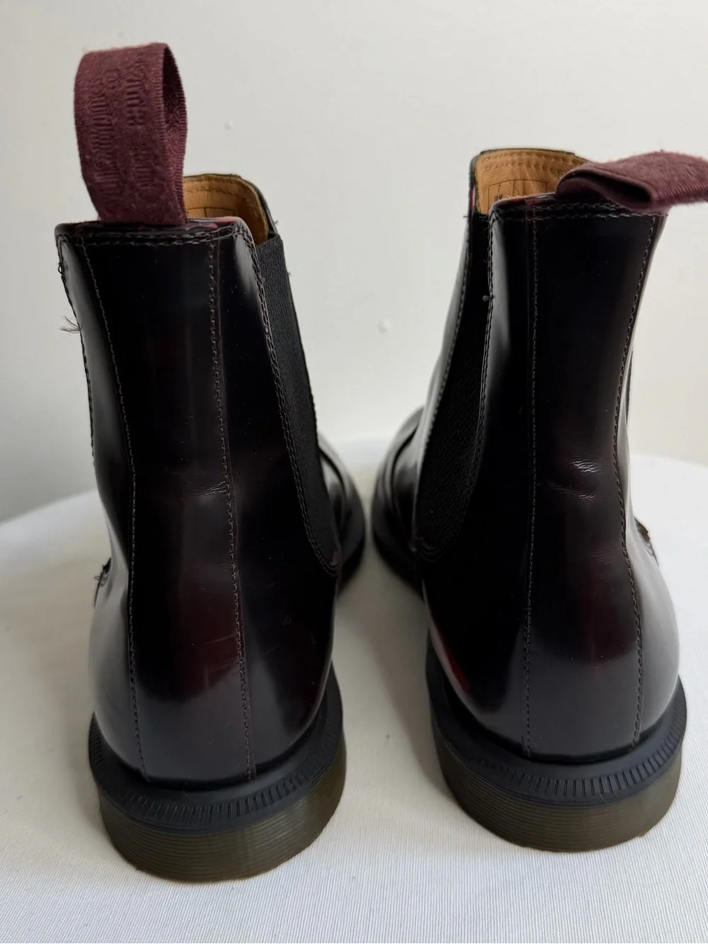 Dr. Martens Flora Men's Burgundy/Black Leather Chukka Boots